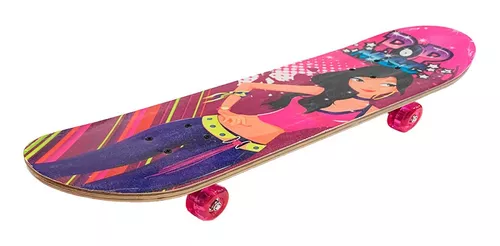 Skate feminino menina anime annie lol semi profissional iniciante com  capacte proteção rosa completo - Hypeboards - Skate Infantil - Magazine  Luiza