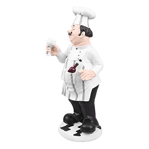 French Chef Figurine Cook Chef Collectible Statues Resi...