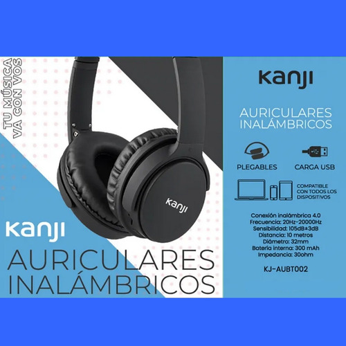 Imagen 2 de 3 de Auriculares Inalámbricos Bluetooth Kanji Home Kj-aubt002