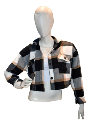 Camisa / Sobrecamisa / Chaqueta Para Dama En Tela Leñadora 