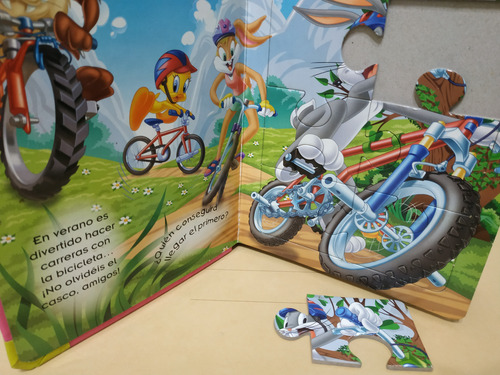 Libro ¡jugamos Con Los Looney Tunes! -usado- Con 6 Puzzles (Usado)