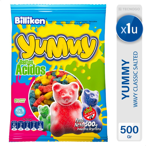 Gomitas Yummy Ositos Acidos Billiken Sin Tacc - Mejor Precio