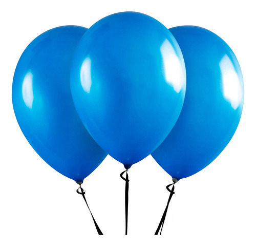 Balão Aniversário 12 Polegadas Profissional Art-latex 50und Cor Azul