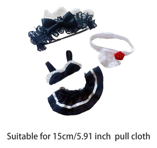 Traje De Mucama De Peluche Con Ropa De Juego De Simulación