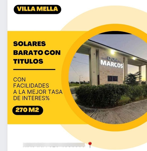 Imagen 1 de 25 de 200 M2 El Solar Perfecto Para Construir Tu Casa Amplia / Villa Mella Próximo A La Hermanas Mirabal