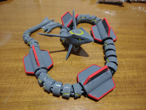 Rayquaza - Articulado - 57cm De Largo - Impreso 3d - Bako3d Rayquaza Shiny