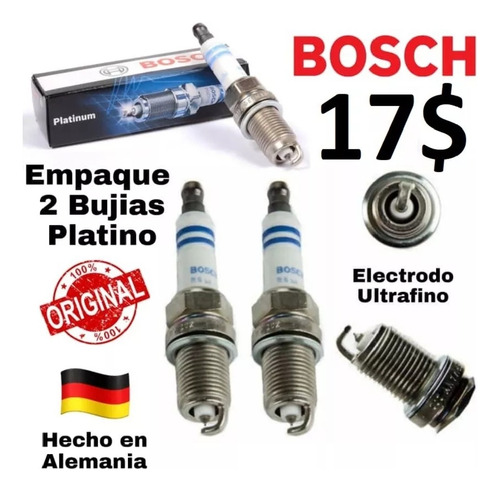 Bujias Audi A3 A4 A6 Bosch Platino +2 Originales   