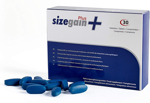 Suplemento Alimenticio Sizegain Plus 30 Tabletas