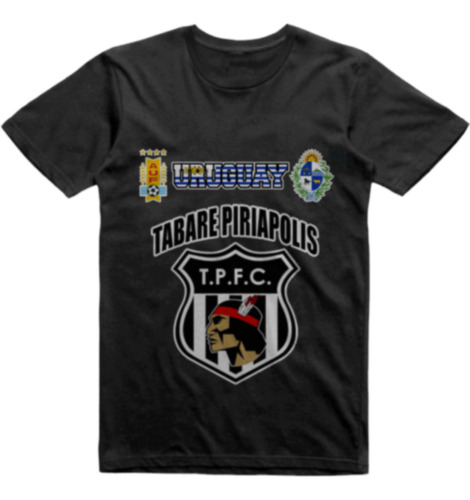 Remera Infantil Negra Uruguay Tabare Piriapolis Fc