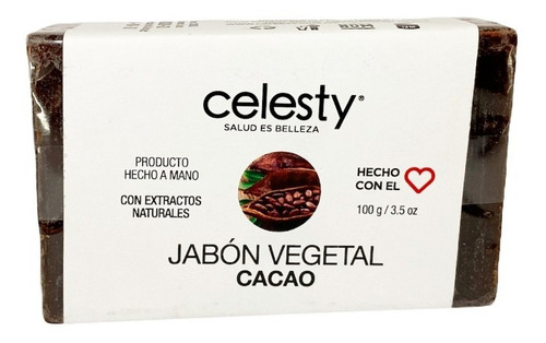 Jabón Artesanal Chocolate Cacao Cocoa Glicerina 100g Mayoreo