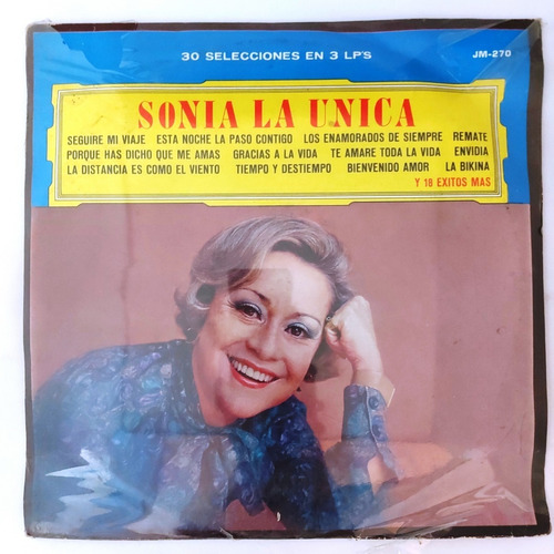 Sonia La Unica - Album De Oro 3 Discos   Cerrado  Lp