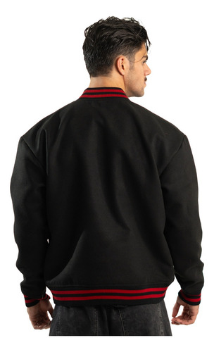 Chamarra Hombre Deadpool Varsity Jacket Loose Fit