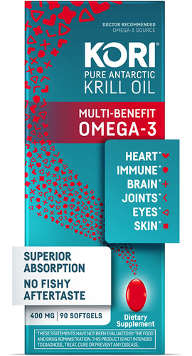 Kori Krill Aceite Omega-3 De 400 Mg, 90 Cpsulas Blandas | Su