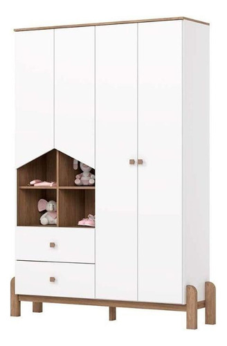 Quarto Infantil Completo Ternura 2 Peças 1 Guarda Roupa + 1