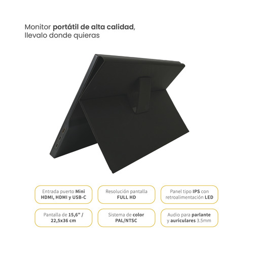 Monitor Portátil Levo Viewgo 15,6 Full Hd