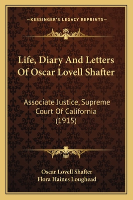 Libro Life, Diary And Letters Of Oscar Lovell Shafter: As...