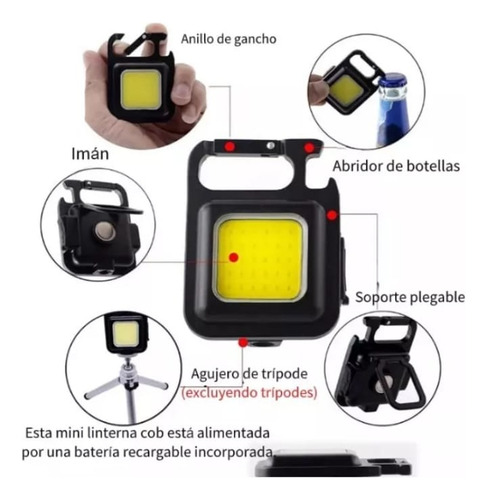 Linterna Portátil Mini Llavero Lampara Táctica Led