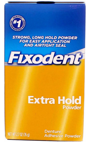 Fixodent Polvo Adhesivo Extra Para Dentaduras Postizas 4 Und