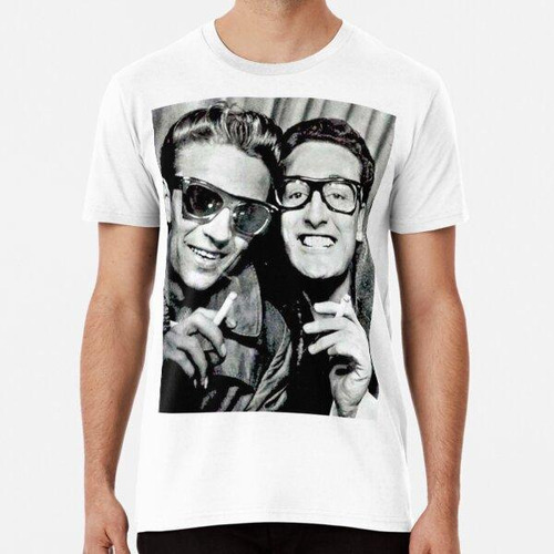 Remera Buddy Holly And Waylon Jennings Algodon Premium