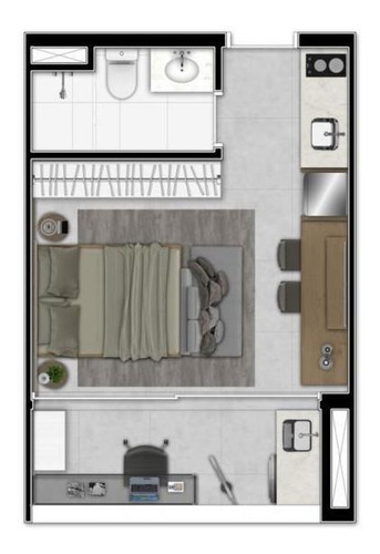 Imagem 14 de 14 de Apartamento Studio - 25 M² Vila Clementino/ Sp