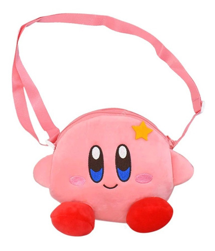 Bolsa De Peluche Kirby Doble Compartimento Kawaii 19cm