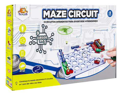 Juego De Ciencias Laberinto De Circuito Techkids