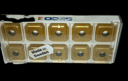 Inserto Cnc Seco Spgx1504c1 T400d Color Negro