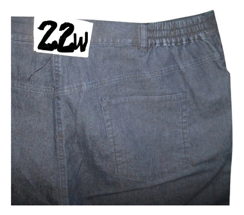 Capri Bermuda Azul Mezclilla Talla 22w (40/42) Lark Lane