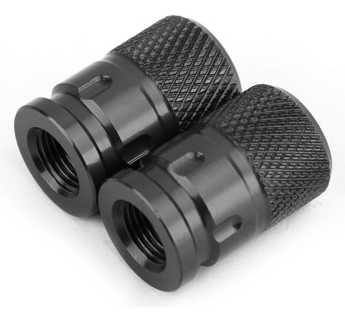 Cnc Aluminum Black Anti-thief Tire Valve Stem Cap For Mo Ccf