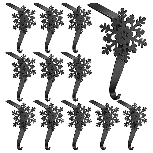 Conjunto De 12 Soportes Medias De Navidad Forma De Copo...