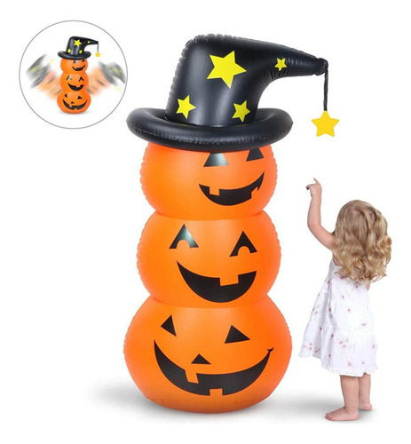 Ls Disfraz De Calabaza Inflable De Halloween Fuera De La