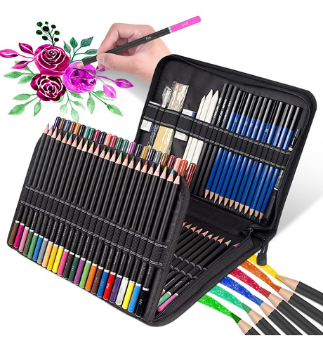 Kit De Dibujo Kit De 98 Pzas Suministros De Dibujo Y Arte In
