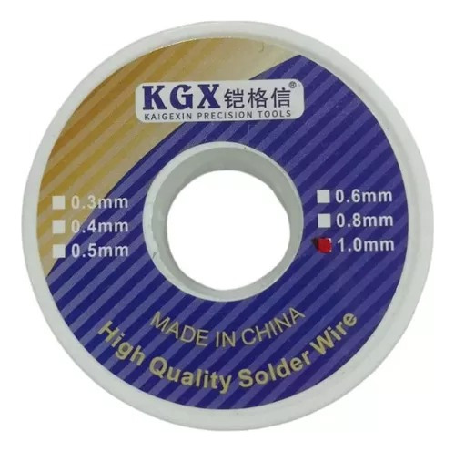 Estaño Para Soldar Kgx Rollo 1.0mm