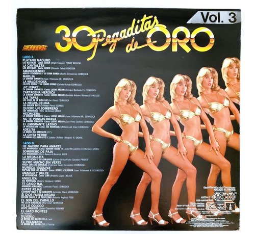 Varios Artistas - Las 30 Pegaditas De Oro Vol.3 Lp