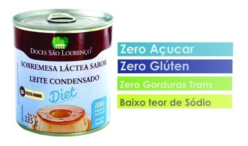 Imagem 2 de 4 de 10x Leite Condensado Diet São Lourenço 335g