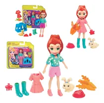 Comprar Boneca Polly Pocket Acessórios E Coelhinho Mattel Gdm11