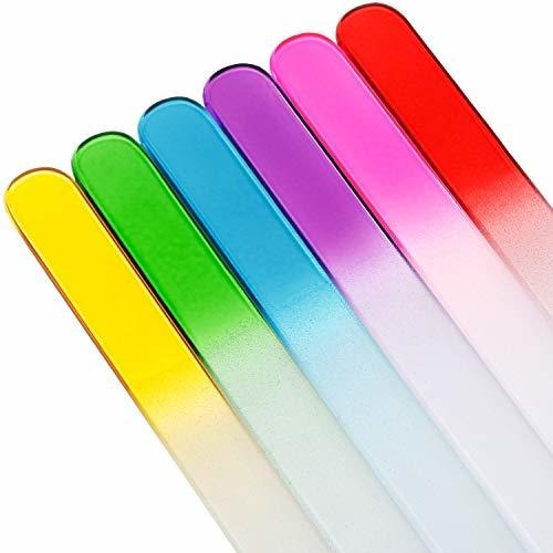 Imagen 5 de 7 de 24 Piezas De Limas De Uñas Limas De Vidrio Para Uñas Lima