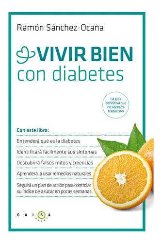 Libro Vivir Bien Con Diabetes - Sã¡nchez-ocaã±a, Ramã³n