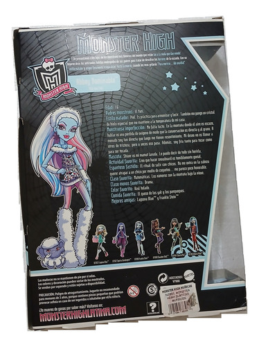 Monster High Abbey Bominable 1a Edicion Cerrada Hija De Yeti