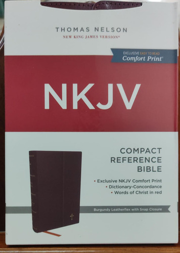 B. Nkjv Paragraph Style Bible Cross References Burgundy Leat