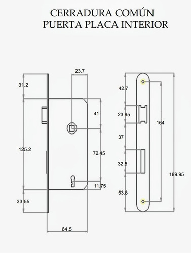 Imagen 4 de 8 de Combo N 1 Cerradura Puerta Placa Manija Ministerio Aluminio