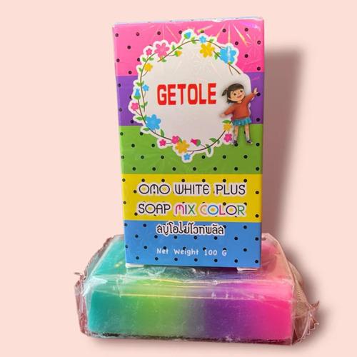 Jabón Arcoiris Tailandés Arroz Colágeno Vitamina E Aclarante