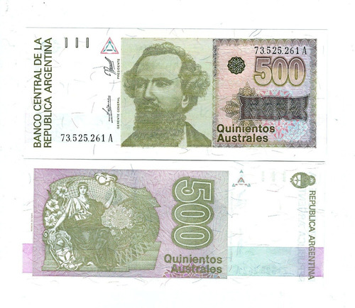 Argentina - Billete 500 Australes 1990 - Unc