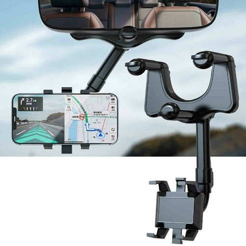 2022 Rearview Mirror Phone Soporte For Car Rotatable And