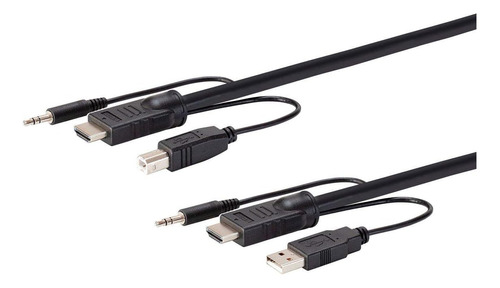 Cable Combinado De Audio Monoprice Hdmi Usb De 3,5 Mm - 10 P