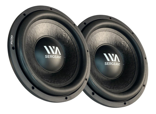 Par Subwoofers 12 Waraudio Sgt124 Doble Bobina 400wrms 4ohms Color Negro