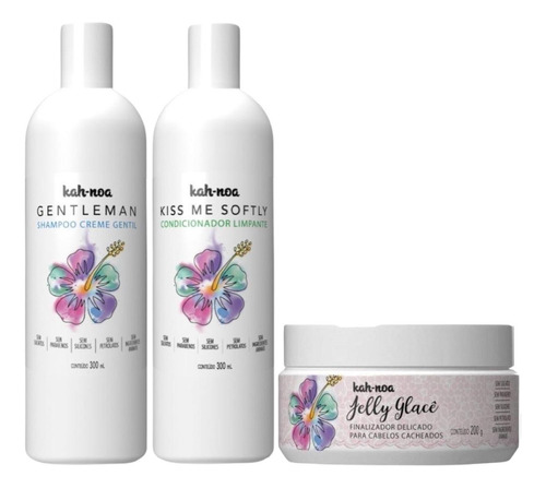 Kit Shampoo E Condicionador Kah Noa E Jelly Glacê