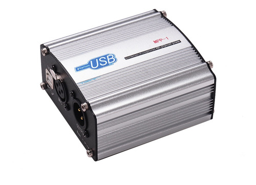 48v Phantom Power Supply Box For Condenser Microphone Studio