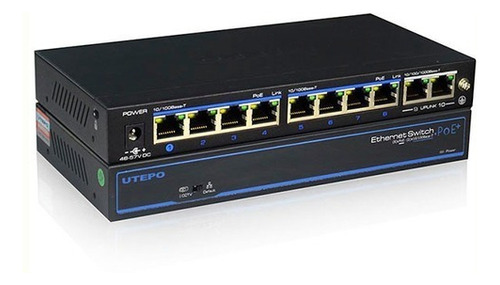 Switch Poe Utepo Fast Ethernet Utp3-sw08-tp120 8 Puertos /vc