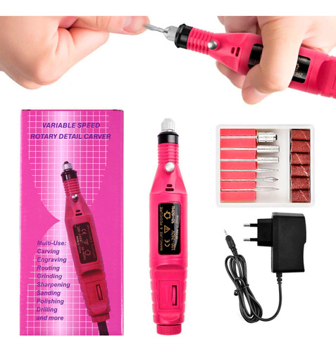 Lixa P/ Polir Unhas De Gel Cutícula Calos Pilha Faça Em Você